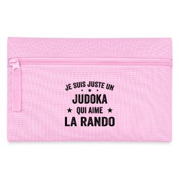 Fier d’être Judoka et Passionné de Randonnée - Trousse - rose - Devant