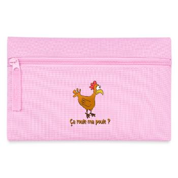 ça roule ma poule ? - Trousse - rose - Devant