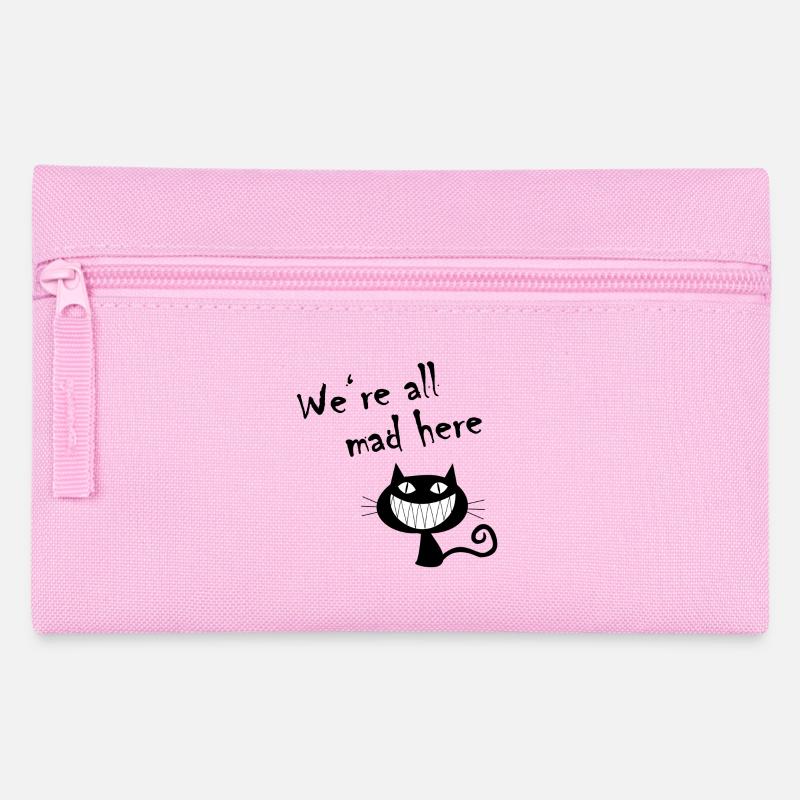 We're all mad here - Federtasche - Rosa