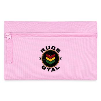 Rude Gyal black distressed - Federtasche - Rosa - Vorne