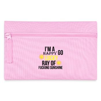 Lucky ray of fucking sunshine - Pencil Case - pink - Front