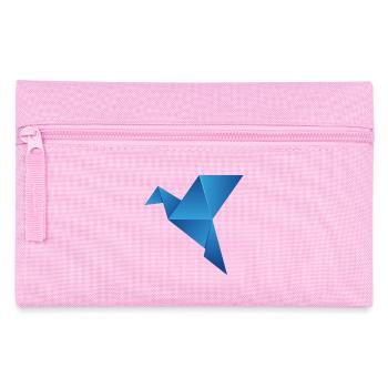 papier avion en papier origami flugzeug13 - Trousse - rose - Devant