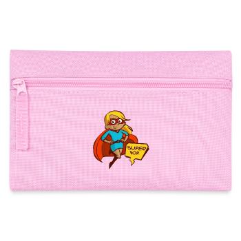 Supermama als Geschenk - Federtasche - Rosa - Vorne