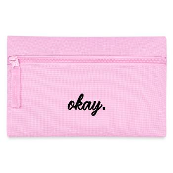 Cool okay design - Pencil Case - pink - Front