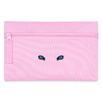 Deep Blue Wolf Eyes - Pencil Case - pink - Front