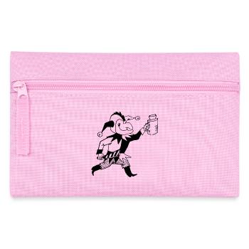 clown harlekin hofnarr kasper komiker narr witzbol - Federtasche - Rosa - Vorne