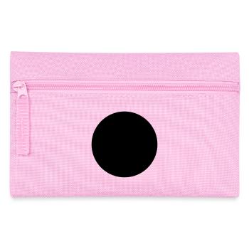 Trou de mathématiques-symbole - cercle noir- - Trousse - rose - Devant