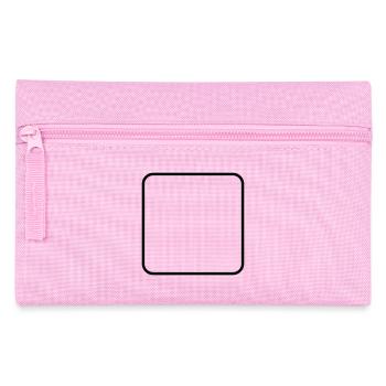 Symboles mathématiques - carré - Trousse - rose - Devant
