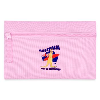 Surfing Kangaroo Australia - Pencil Case - pink - Front