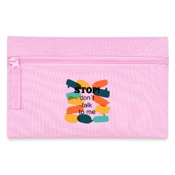 Arrêtez ! don t talk to me - Trousse - rose - Devant