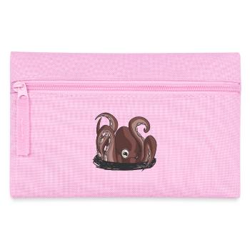 Der Beginn der Krake - Federtasche - Rosa - Vorne