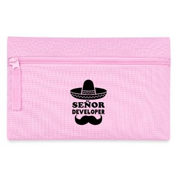 Señor Developer for Programming & Senior Developer - Pencil Case - pink - Front