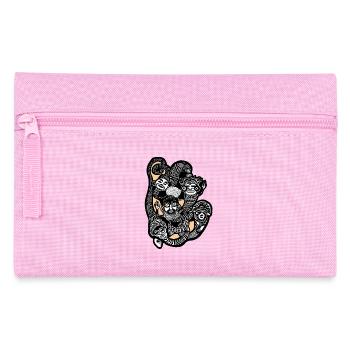 Masques tribaux - Trousse - rose - Devant
