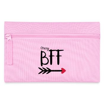 BFF Crazy Pfeil red heart Partnerlook Partner T.2 - Pencil Case - pink - Front