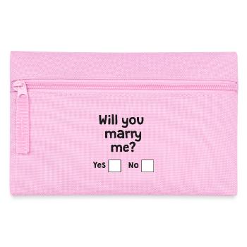 Will you marry me? - Pencil Case - pink - Front