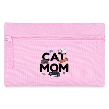 Cat Mom - Katze Katzendame Mama Miezekatze Miau - Federtasche - Rosa - Vorne