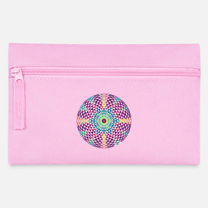 Mandala - Federtasche - Rosa