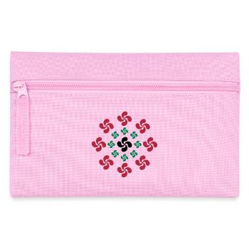 croix basque lauburu - Trousse - rose - Devant