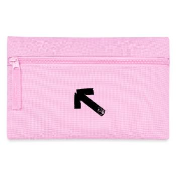 Flèche en haut à gauche - bande - Trousse - rose - Devant