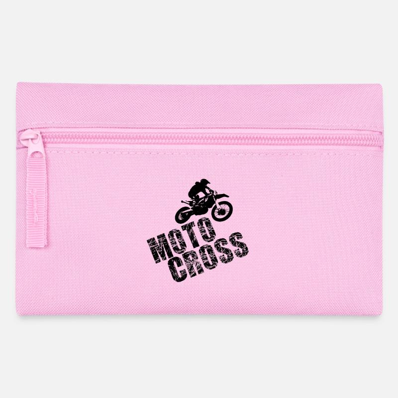 Motocross - Federtasche - Rosa