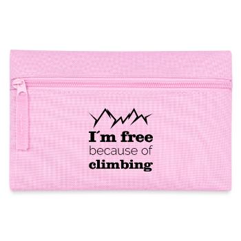 montagnes, randonnée, escalade, nature, liberté, dictons, icône - Trousse - rose - Devant
