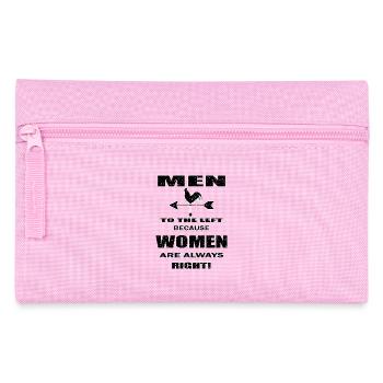 Man woman, funny saying - Pencil Case - pink - Front
