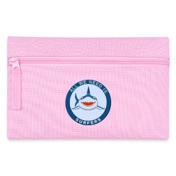 Requin surf - Trousse - rose - Devant