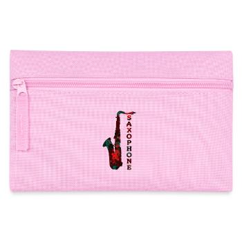 Saxophone design / musical instrument - Pencil Case - pink - Front
