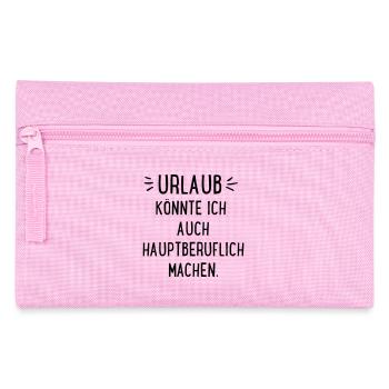 Urlaub - Federtasche - Rosa - Vorne
