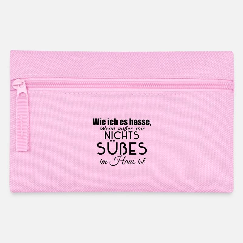 Wie ich es hasse Spruch - Federtasche - Rosa