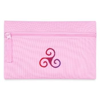Keltisches Symbol Triskele Dreierspirale Neu - Federtasche - Rosa - Vorne