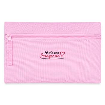 Ich bin eine Prinzessin Spruch - Federtasche - Rosa - Vorne