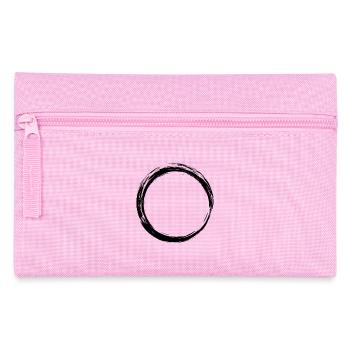 Kreis Symbol Design Schwarz - Federtasche - Rosa - Vorne