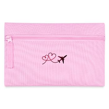 Aviateur d'avion avec coeur - Trousse - rose - Devant