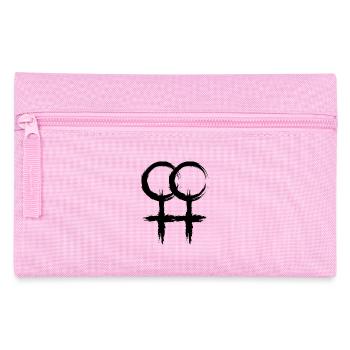 Double Venus symbol - Pencil Case - pink - Front