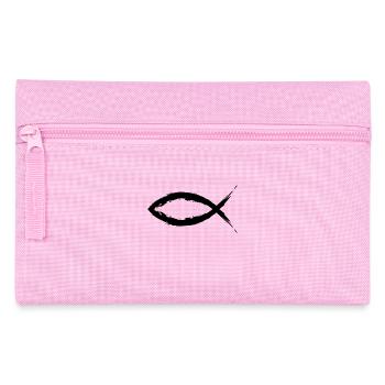 Fish Christianity Symbol Religion Church - Pencil Case - pink - Front