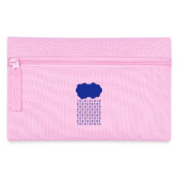 Bit Regen Wolke Informatiker - Federtasche - Rosa - Vorne