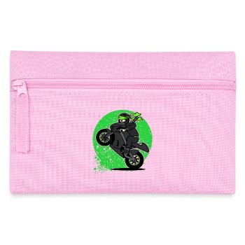 Racing driver motor sport motorcycle motorbikes biker - Pencil Case - pink - Front
