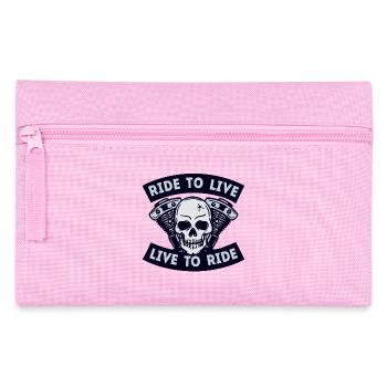 Déclaration de motard moto crâne motos - Trousse - rose - Devant
