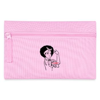 Afro Girl Powerfrau Frauenpower Strong Woman Gift - Federtasche - Rosa - Vorne