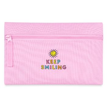 Garder le sourire - Trousse - rose - Devant