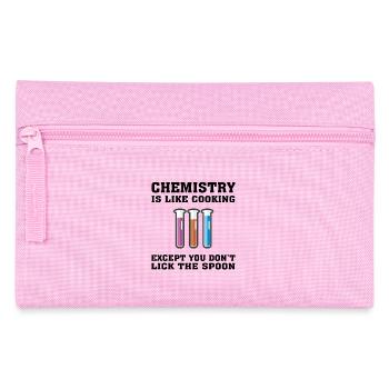 Ingénieur chimiste drôle, la chimie est comme la cuisine - Trousse - rose - Devant