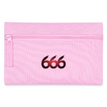 666 symbol number devil - Pencil Case - pink - Front