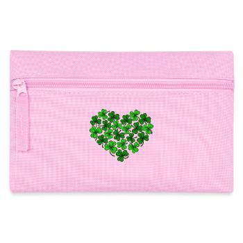 I love St. Patricks Day Heart Shamrocks Patty - Pencil Case - pink - Front
