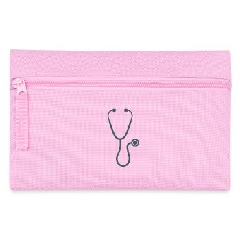 Minimalist Stethoscope Medical Icon - Pencil Case - pink - Front