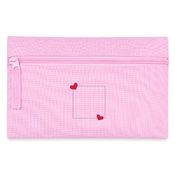 Heart frame ornament line decoration - Pencil Case - pink - Front