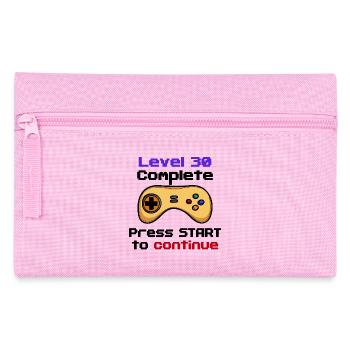 30s Birthday Gamer Controller 30 Years Old - Pencil Case - pink - Front