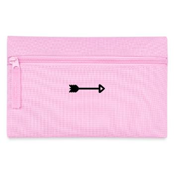 Arrow Symbol Black - Pencil Case - pink - Front