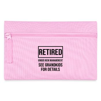 Grandpa Retirement Statement Grandchild Grandfather - Pencil Case - pink - Front