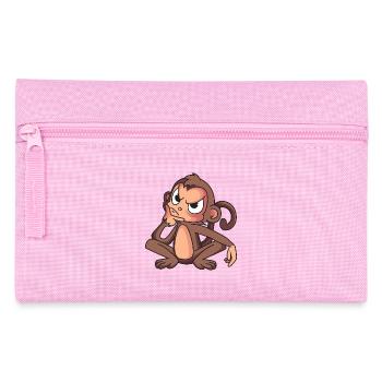 Schlaues Äffchen - Federtasche - Rosa - Vorne